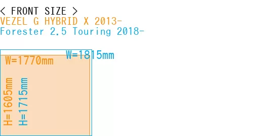 #VEZEL G HYBRID X 2013- + Forester 2.5 Touring 2018-